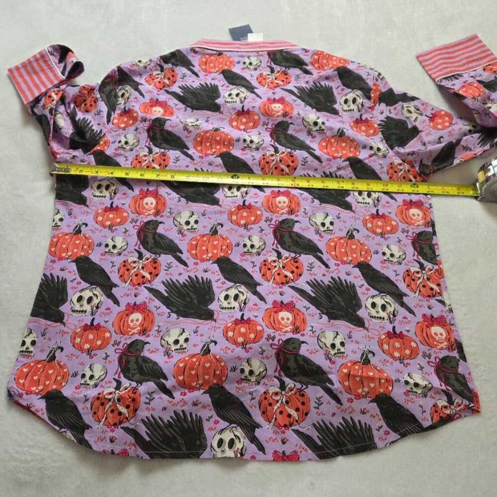 New L Printfresh x Anthropologie Sleepy Hollow long-sleeve Halloween pajama set - Picture 6 of 11